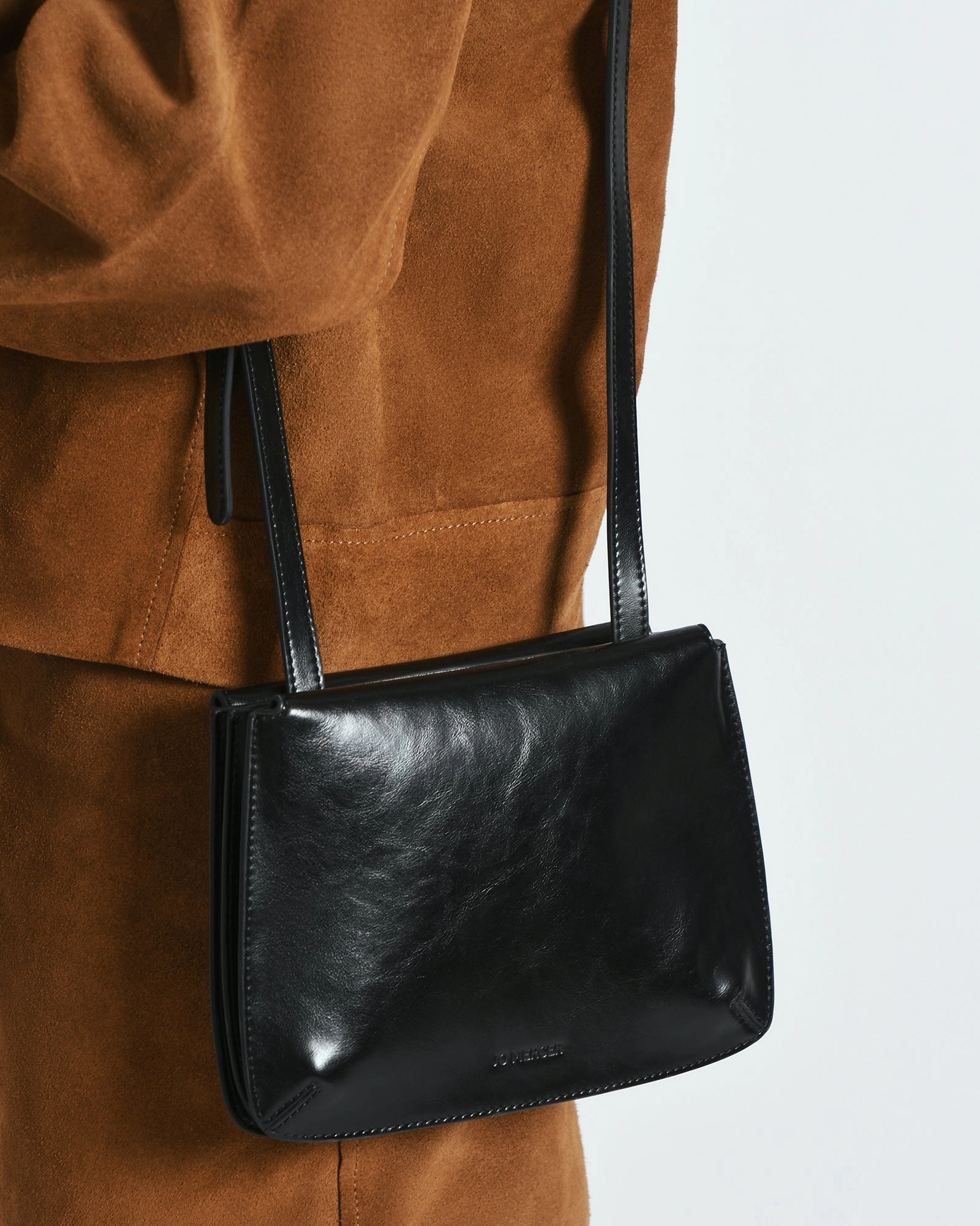 AMBER CROSSBODY BAG BLACK LEATHER