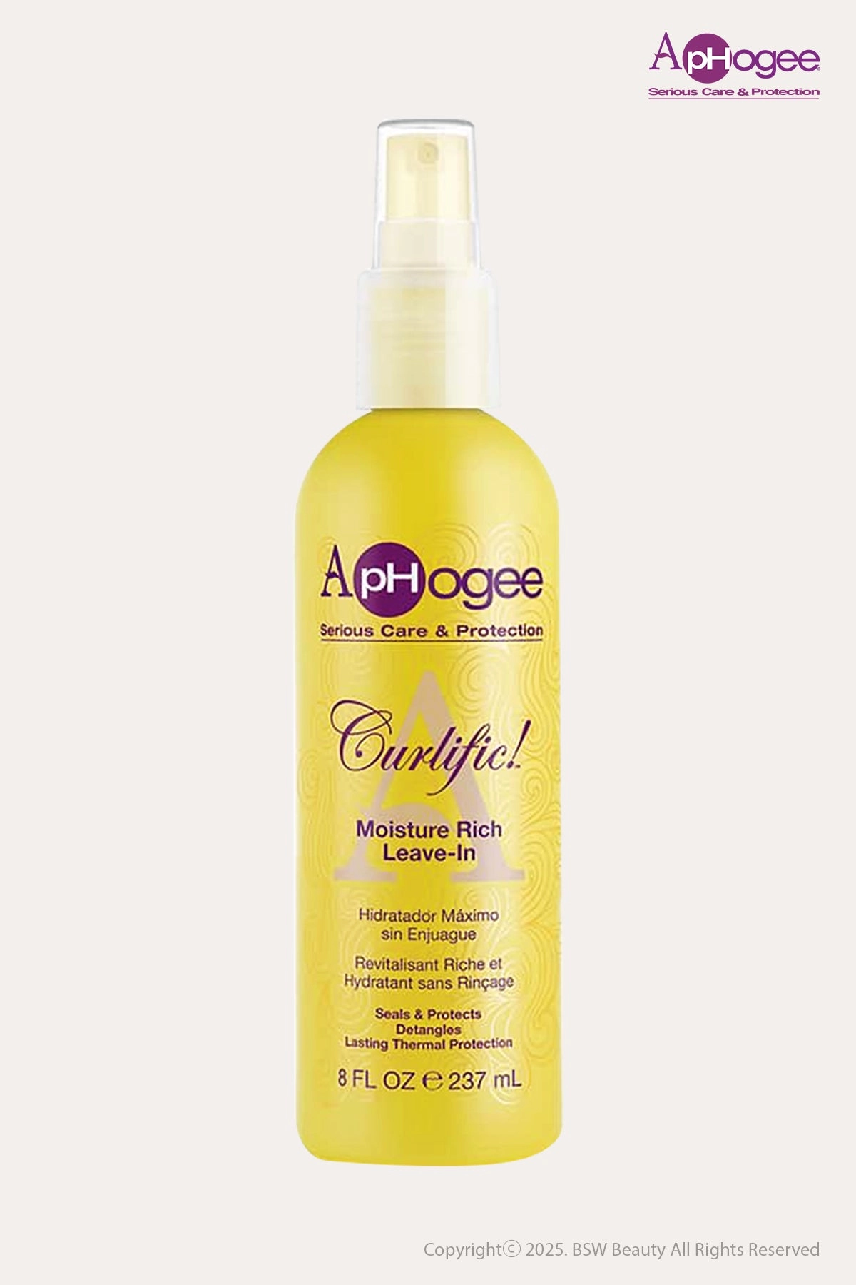 APHOGEE CURLIFIC MOISTURE RICH LEAVE-IN 8oz