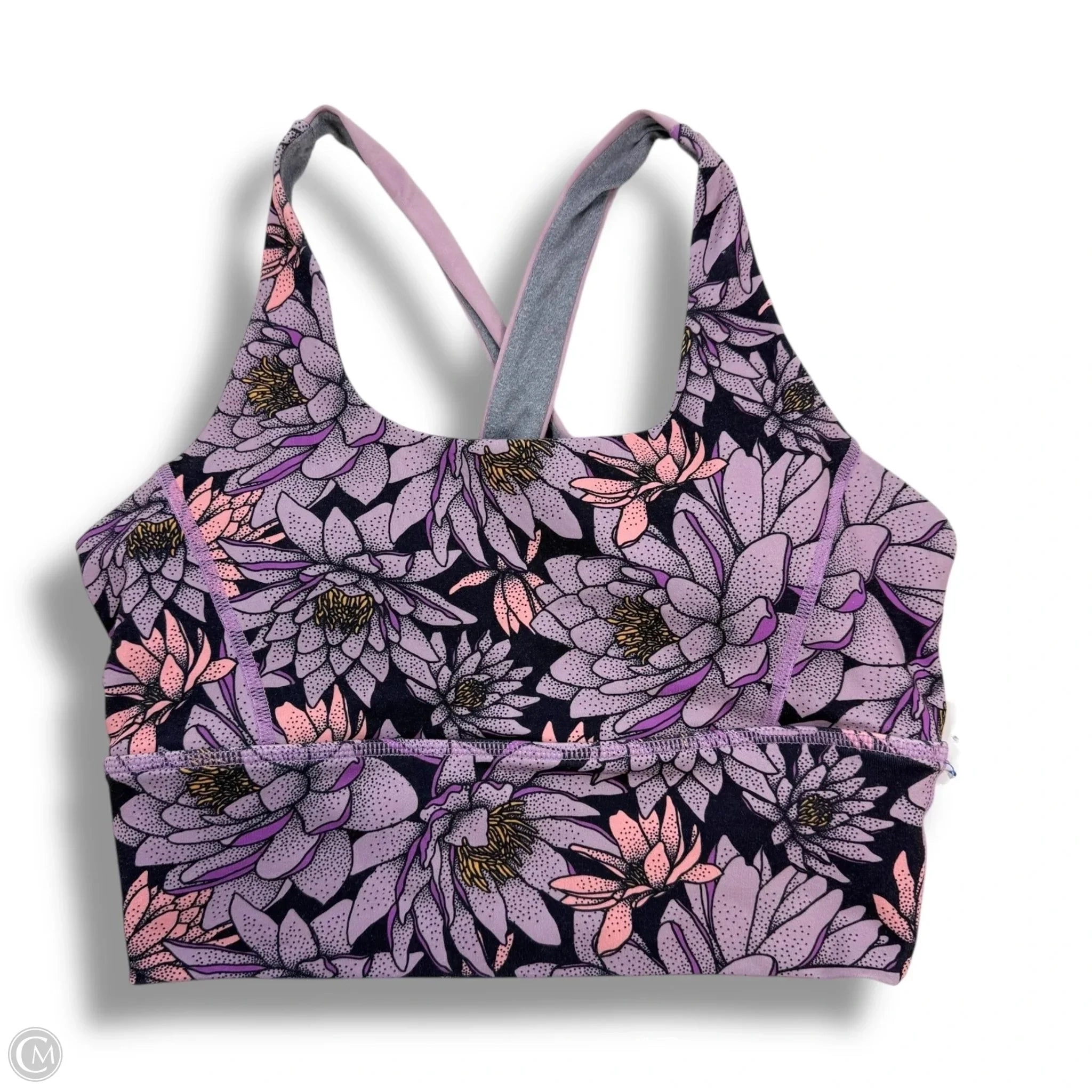 Athletic Bra By Cmf In Purple, Size: M
