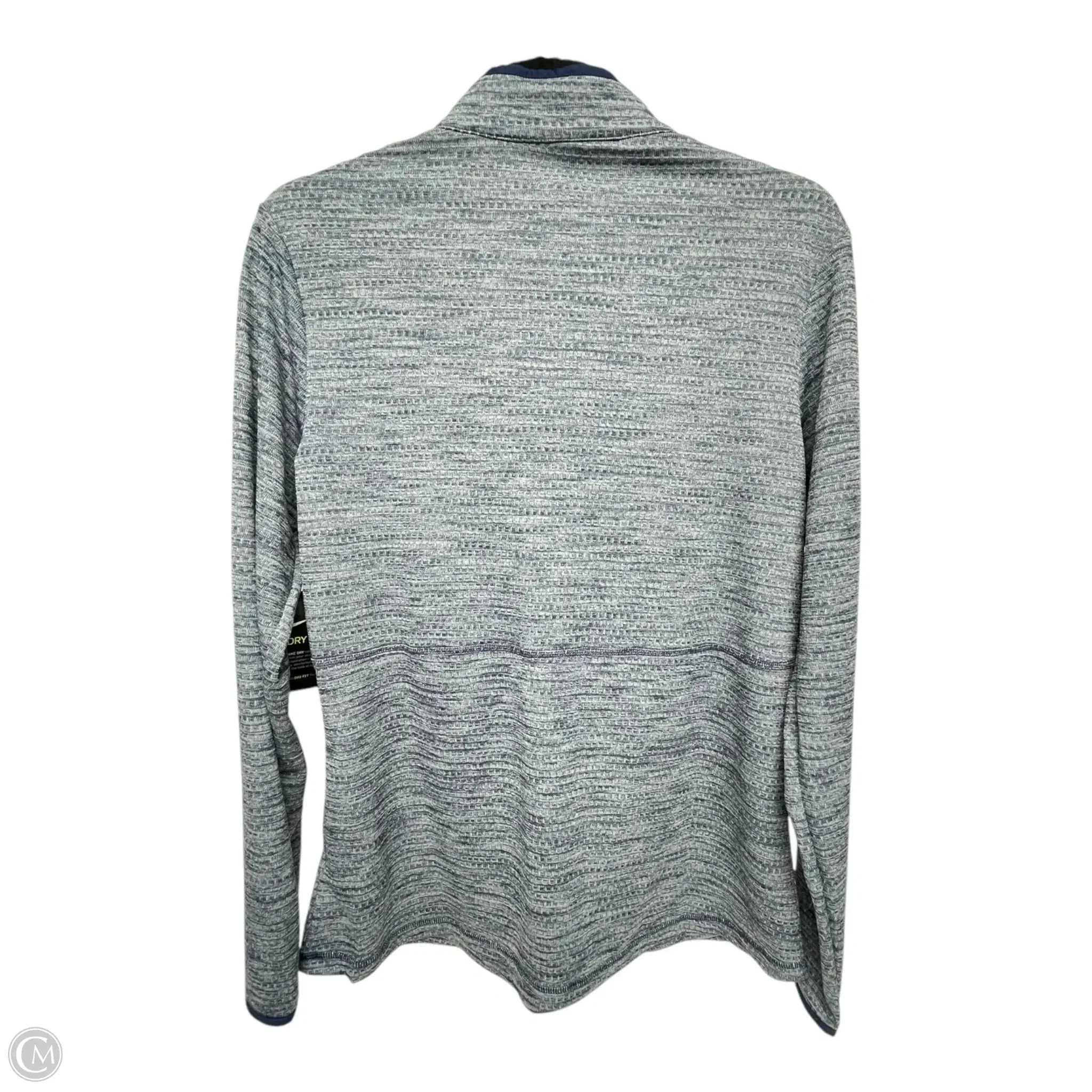 Athletic Jacket By Nike Apparel In Navy, Size: L