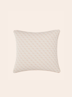 Beige Logo Jacquard Cushions