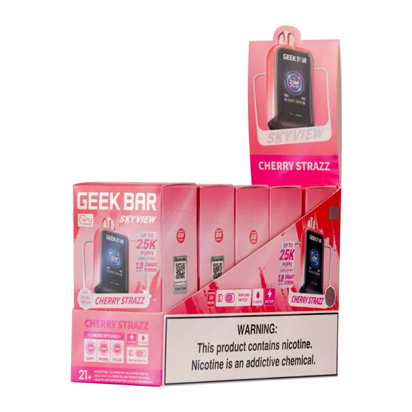 Cherry Strazz Geek Bar SkyView 25k
