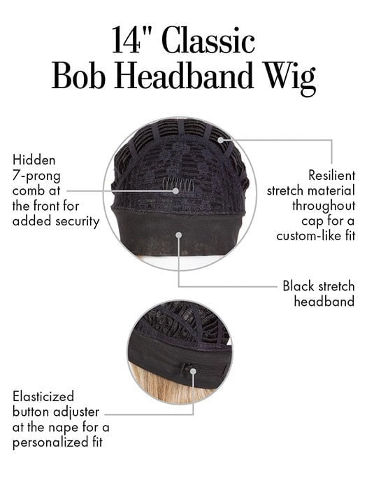 Classic Bob Headband Wig | Synthetic Hairpiece