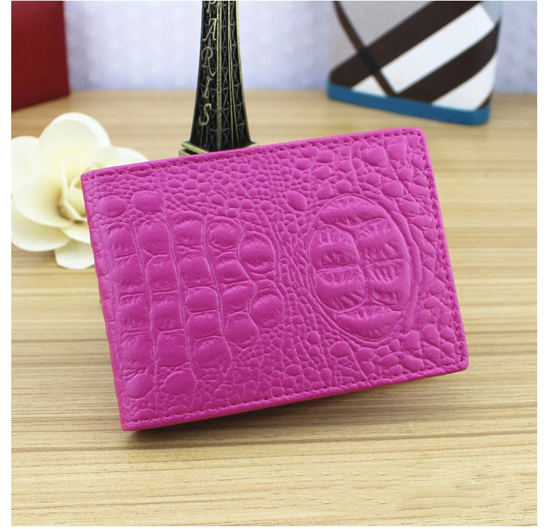 Color Croco Patten wallets