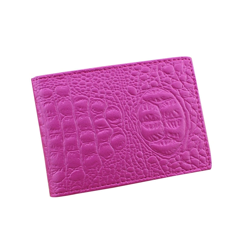 Color Croco Patten wallets