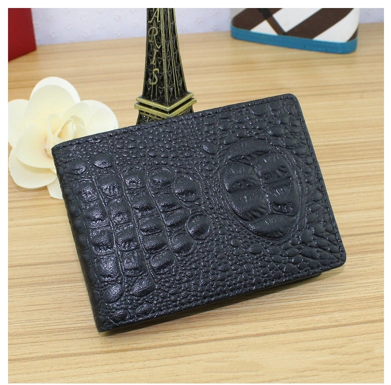Color Croco Patten wallets
