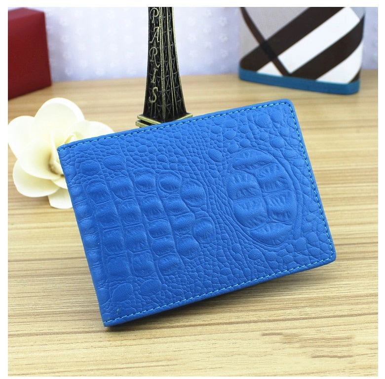 Color Croco Patten wallets