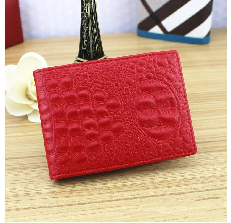 Color Croco Patten wallets