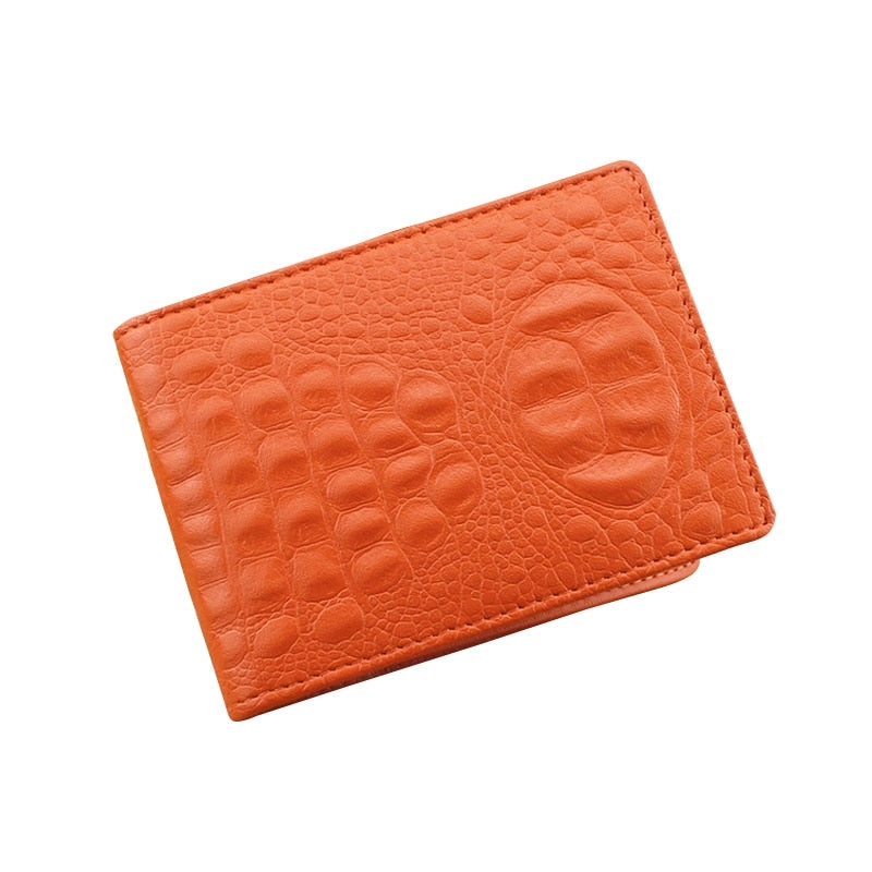 Color Croco Patten wallets