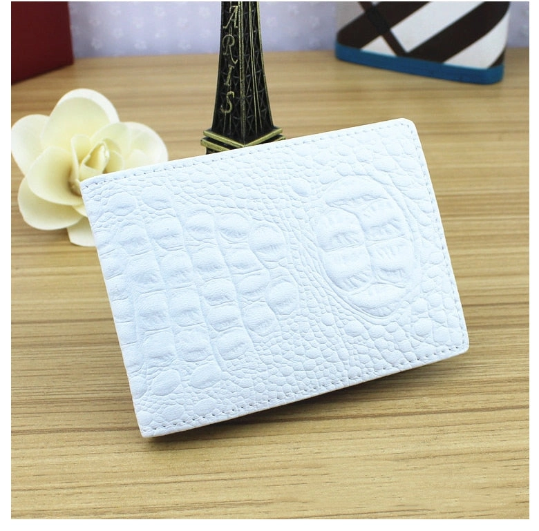 Color Croco Patten wallets
