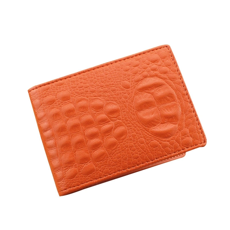 Color Croco Patten wallets