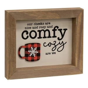 *Comfy & Cozy Dimensional Framed Sign