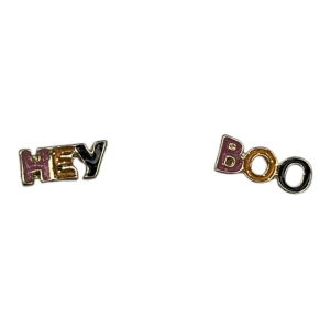 Earrings Stud By Cmf In Orange
