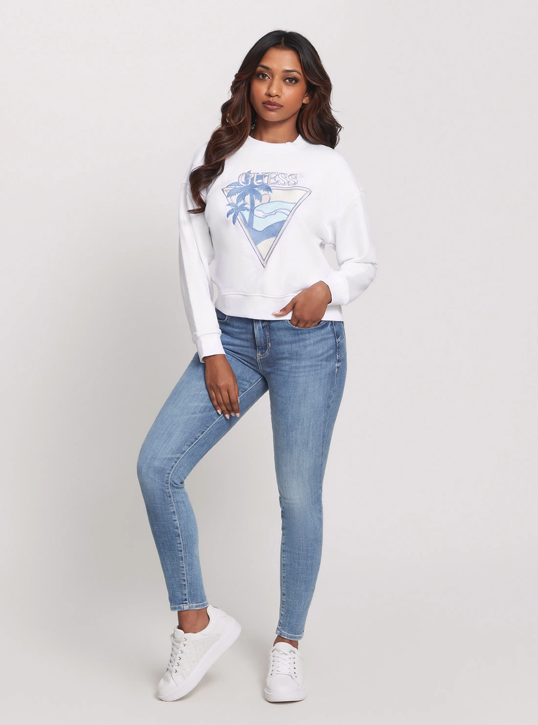 Eco White Beach Triangle Jumper