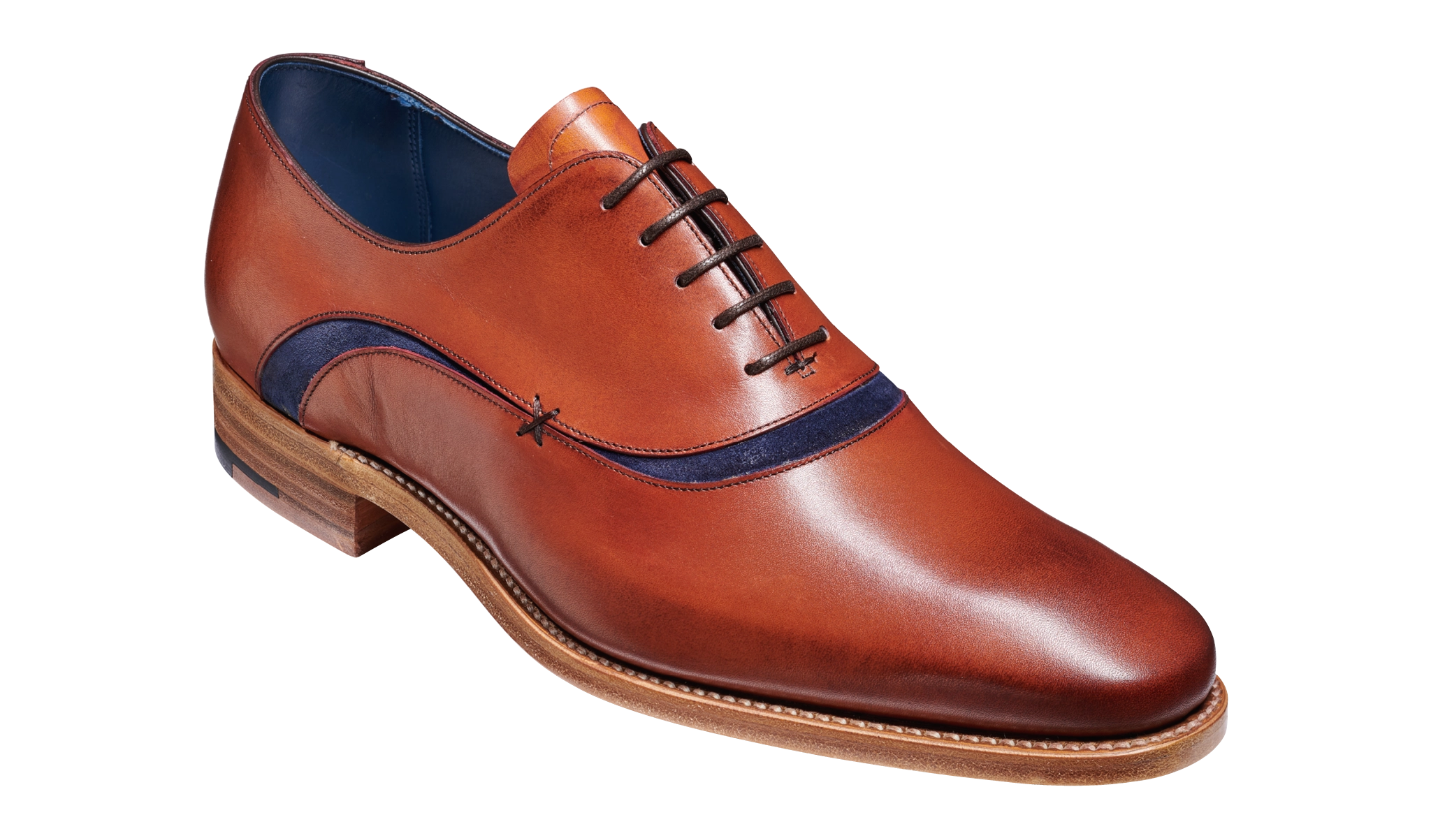 Emerson - Antique Rosewood Navy Suede