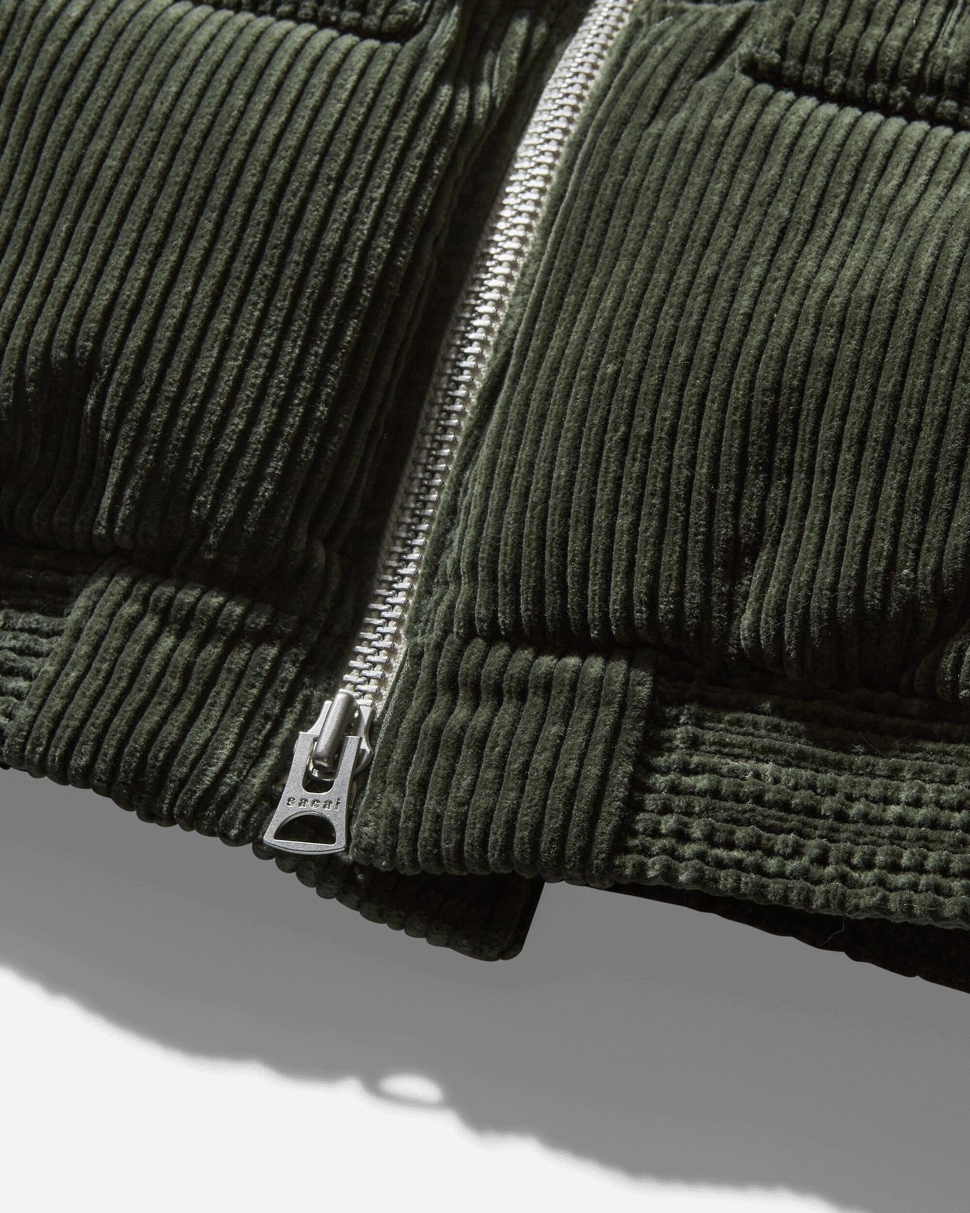 Gonz Multi Patch Corduroy Padded Vest Khaki