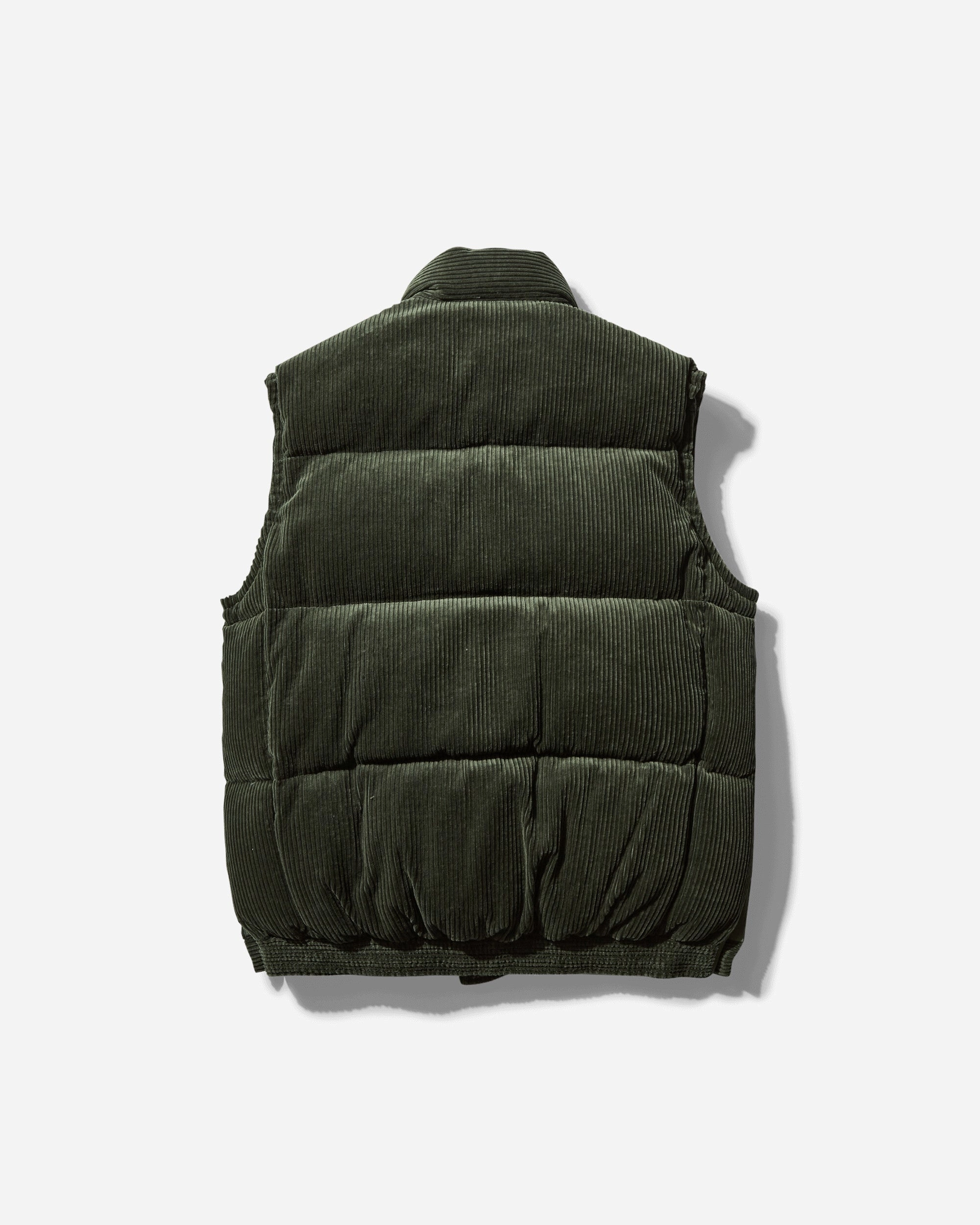 Gonz Multi Patch Corduroy Padded Vest Khaki