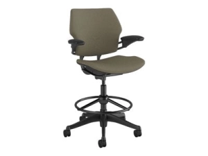 Humanscale Freedom - Chair - task - ergonomic - armrests - tilt - swivel - Corde 4 - driftwood F113GCF22-WS