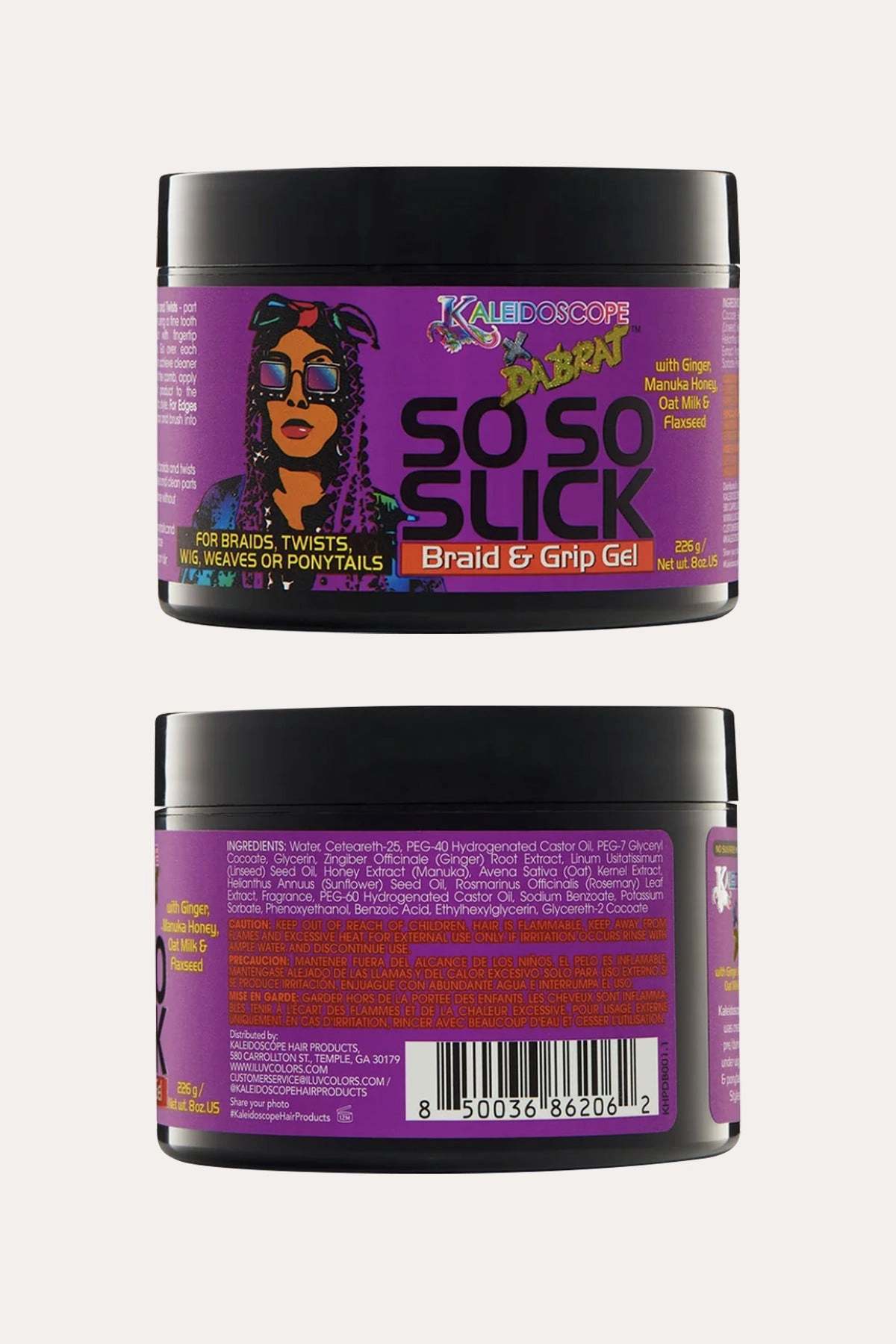 KALEIDOSCOPE DA BRAT SO SO SLICK BRAID & GRIP GEL 8oz