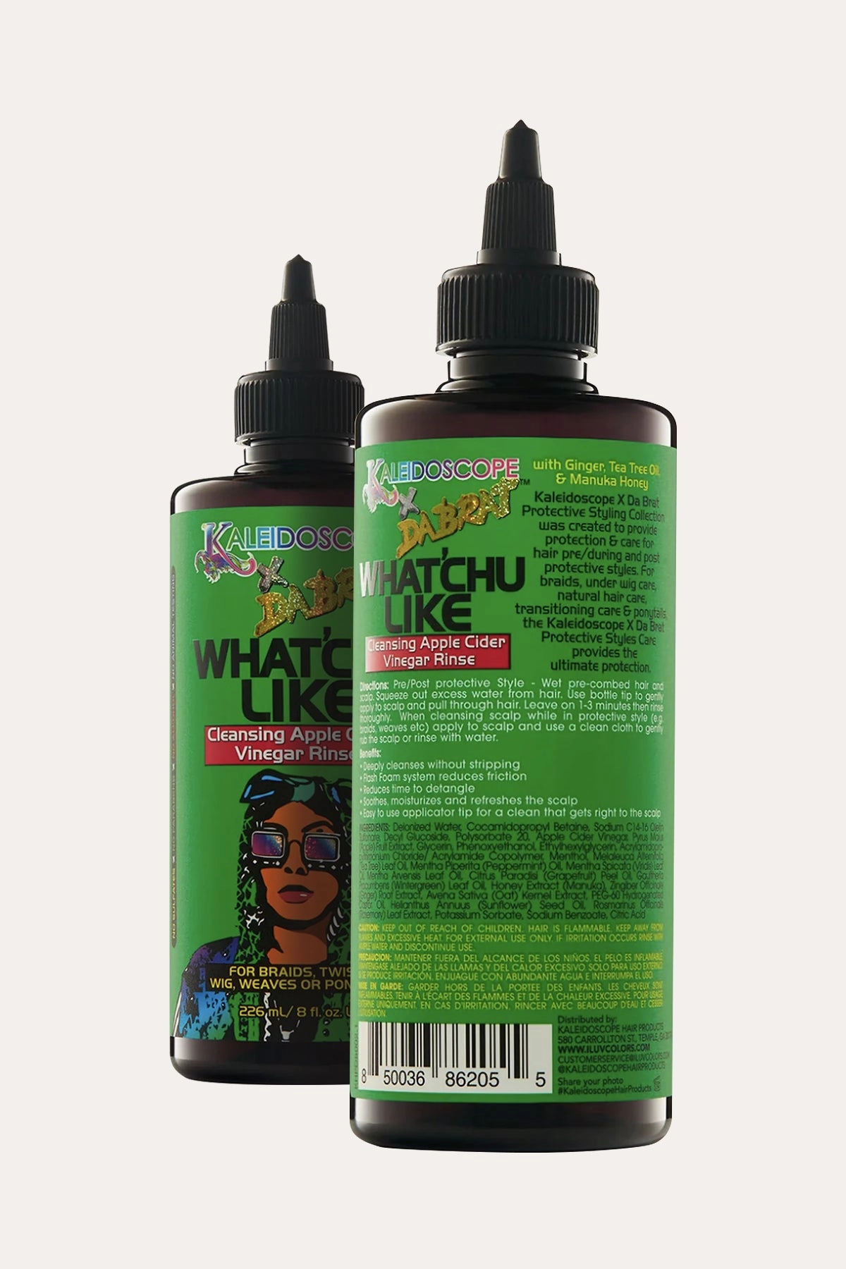 KALEIDOSCOPE DA BRAT WHAT'CHU LIKE CLEANSING APPLE CIDER VINEGAR RINSE 8oz