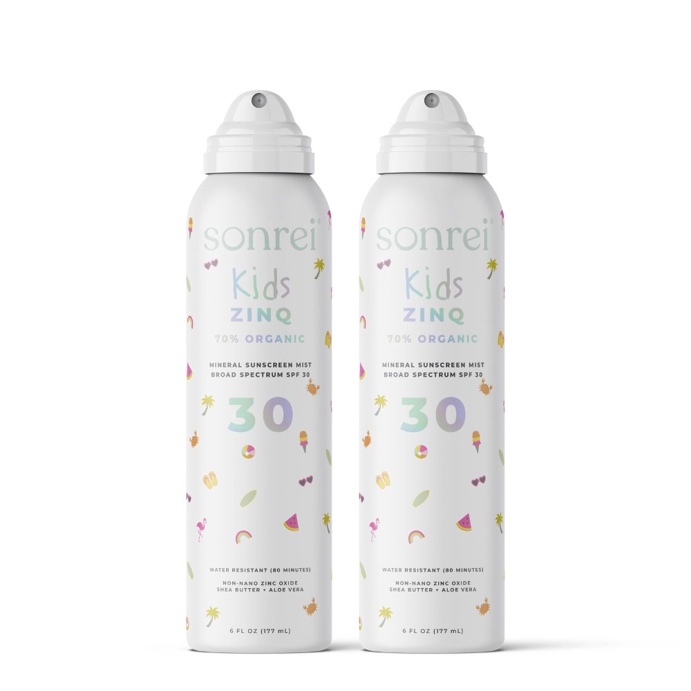 Kids Zinq Organic SPF 30 Mineral Mist Sunscreen 2-Pack Bundle