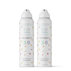 Kids Zinq Organic SPF 30 Mineral Mist Sunscreen 2-Pack Bundle