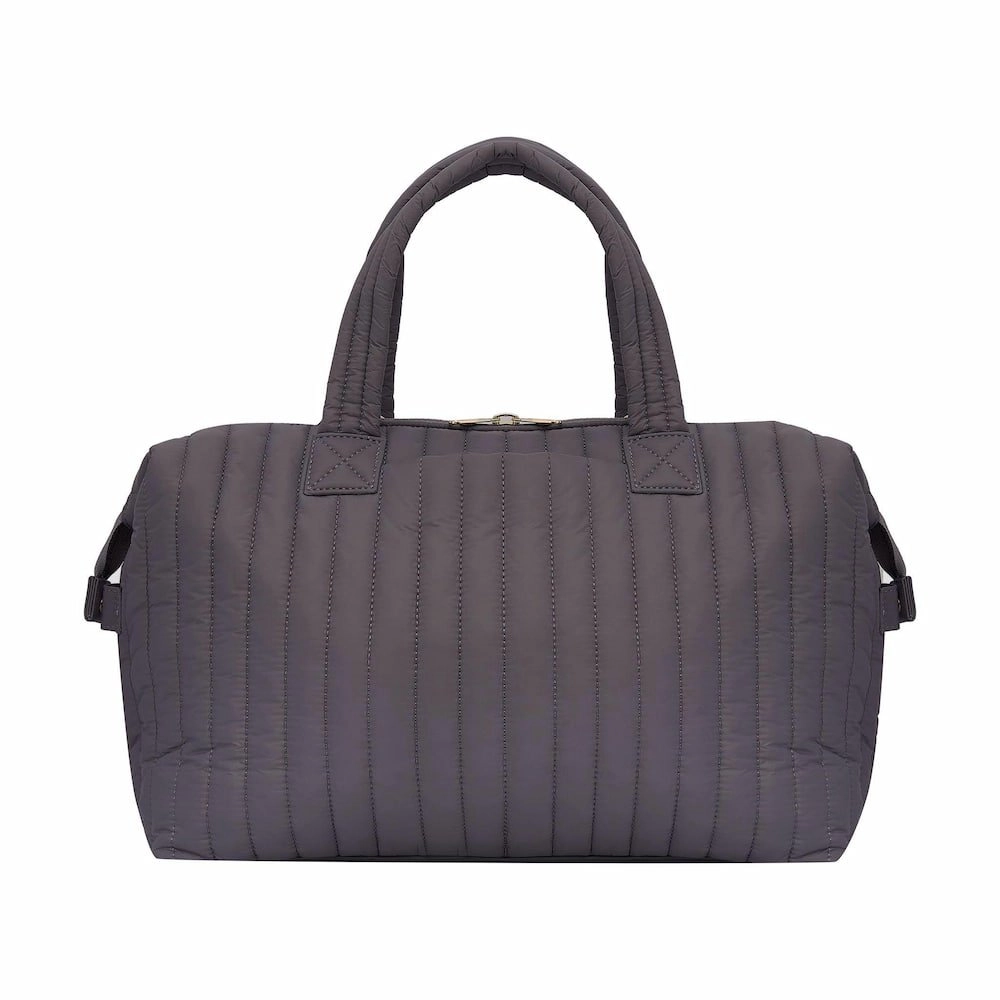 Large Puffy Pillow Crossbody Bag -- Charcoal