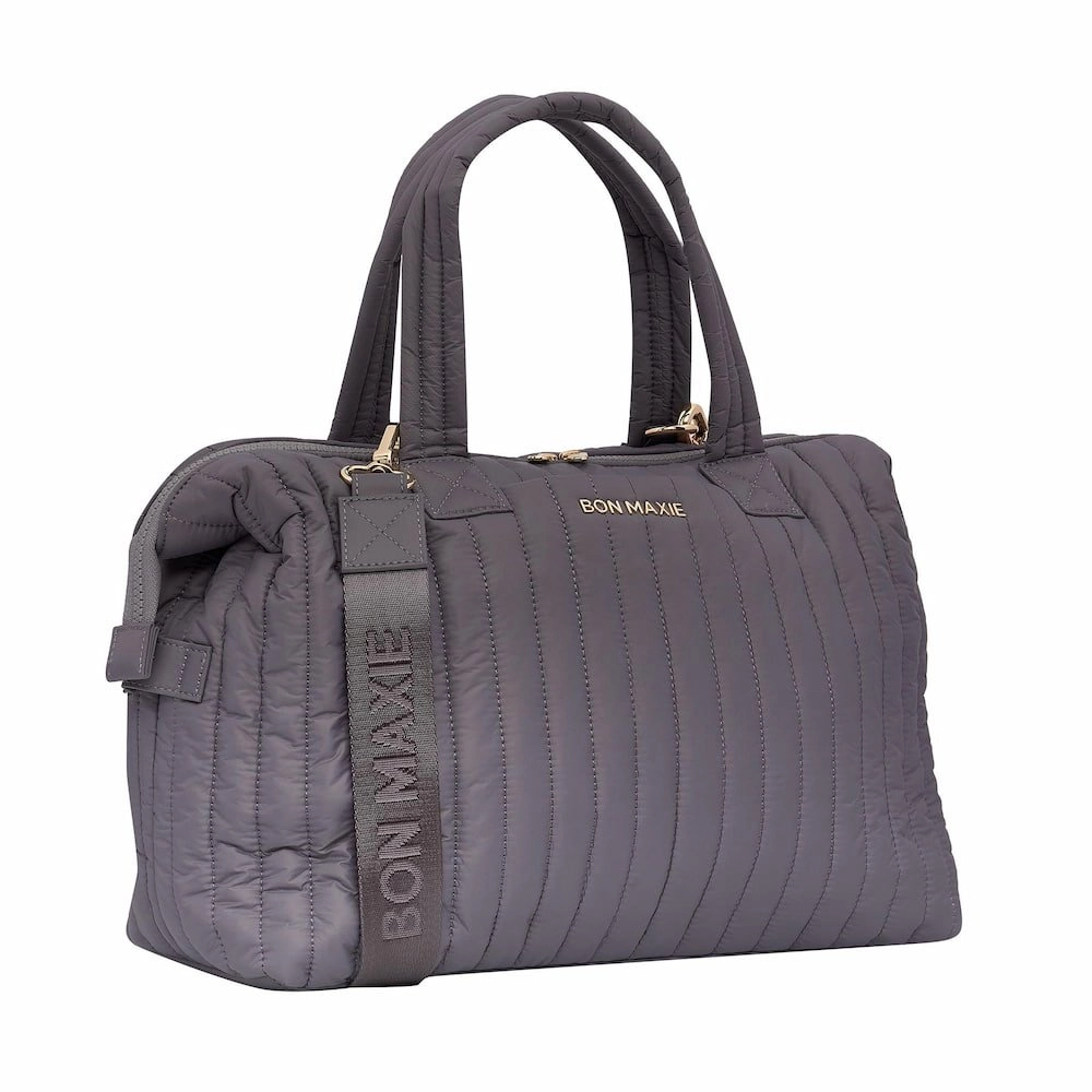Large Puffy Pillow Crossbody Bag -- Charcoal