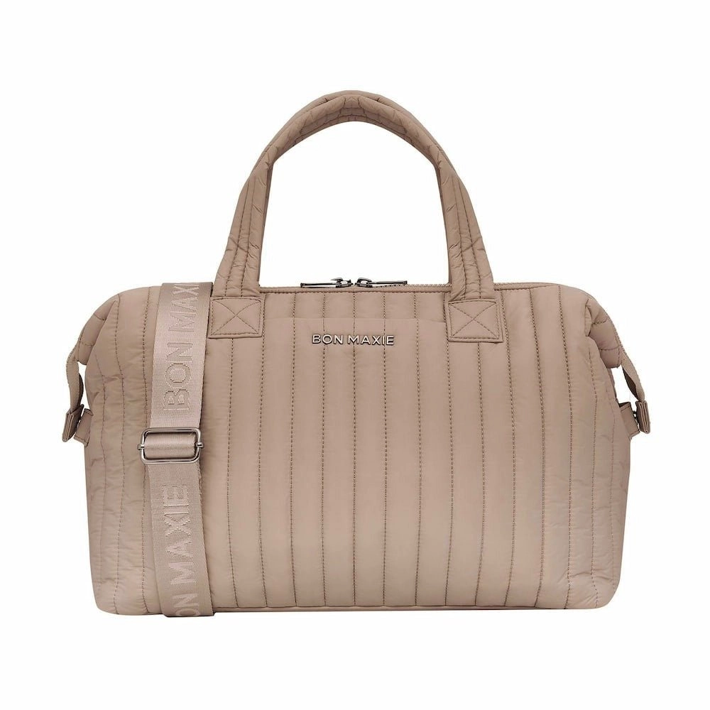 Large Puffy Pillow Crossbody Bag -- Latte