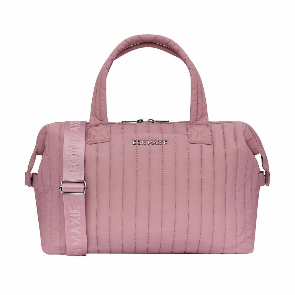 Large Puffy Pillow Crossbody Bag -- Rose