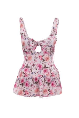 Lola Swim Dress in Ballerina Pink Floral