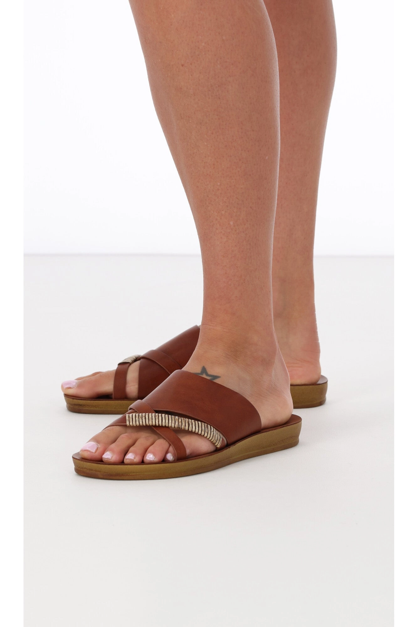 Los Cabos Bride Sandal Cognac