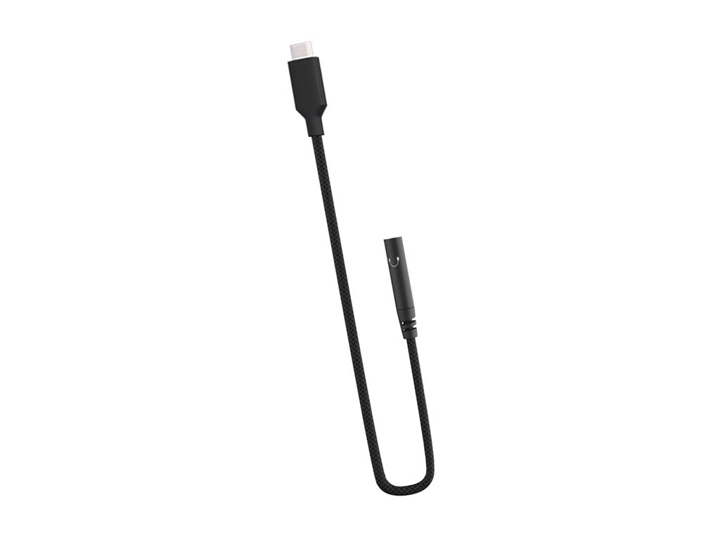 MAXCases - Headset adapter - mini jack female straight to 24 pin USB-C male straight - black MC-A-HPX-USBC