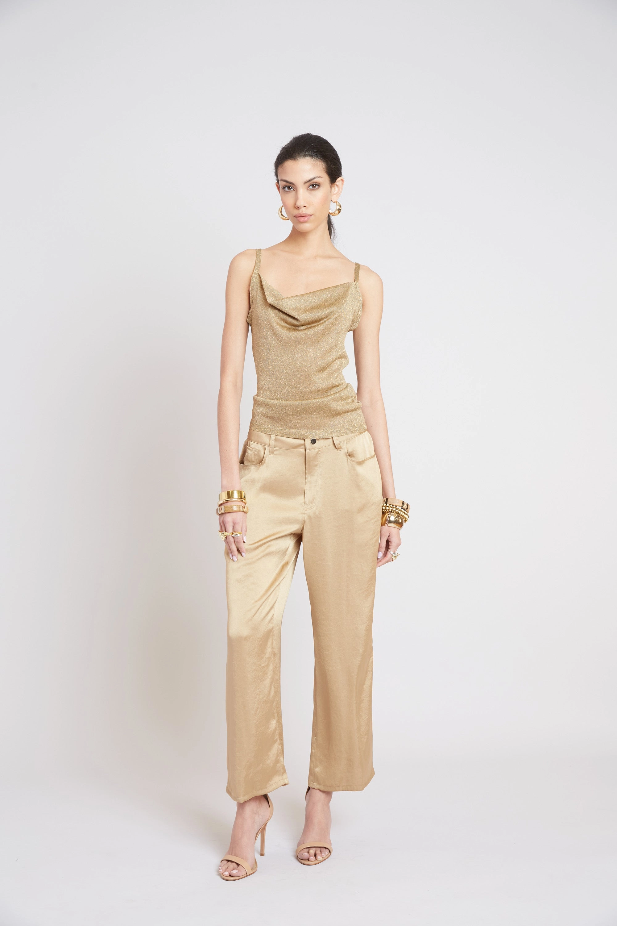 Metallic Knit Cami