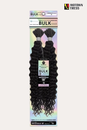 MOTOWN 100% BRAZILIAN VIRGIN HUMAN HAIR PRE-STRETCHED BULK HAIR 18"
