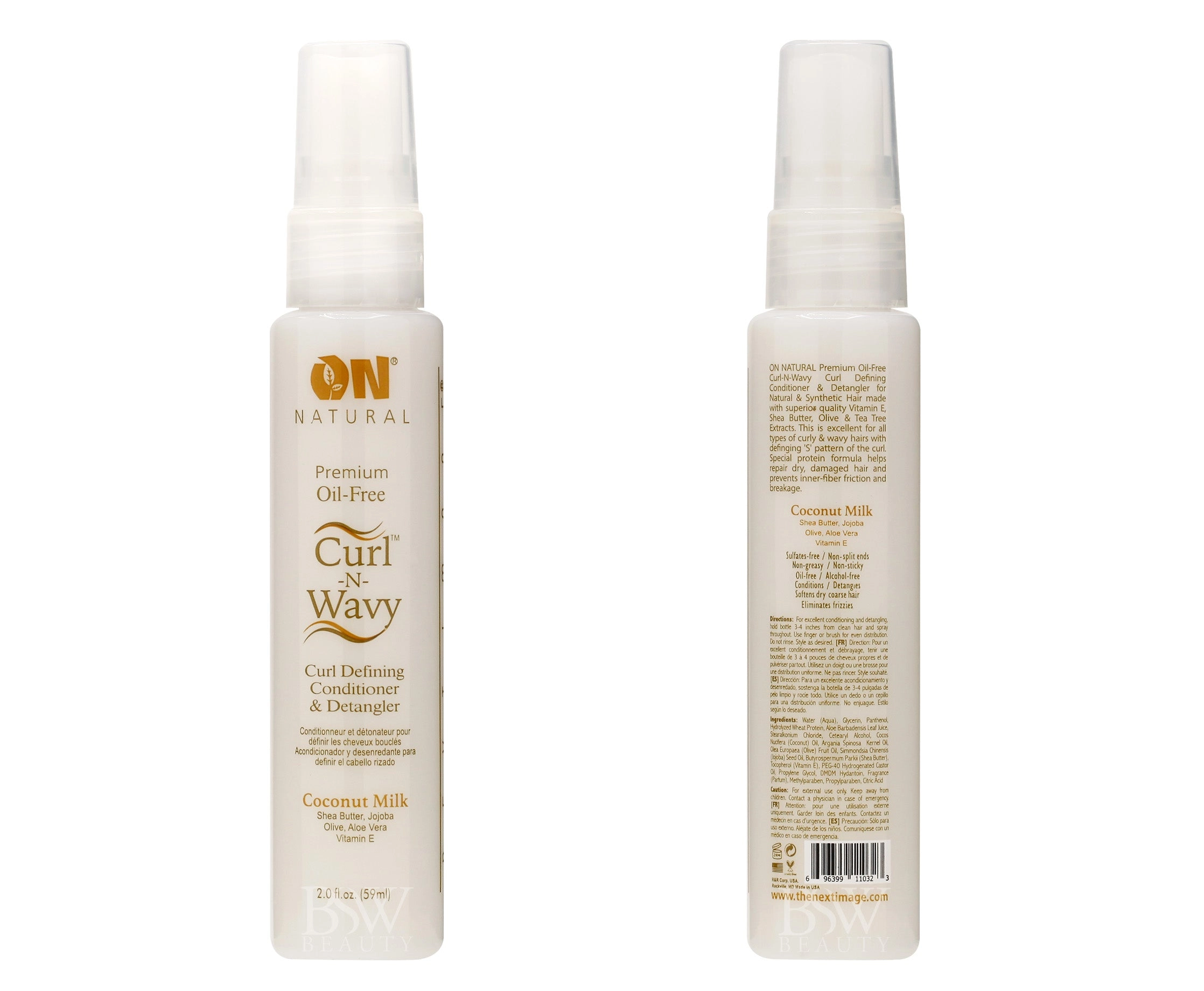 ON NATURAL CURL-N- WAVY CURL DEFINING CONDITIONER & DETANGLER 2oz