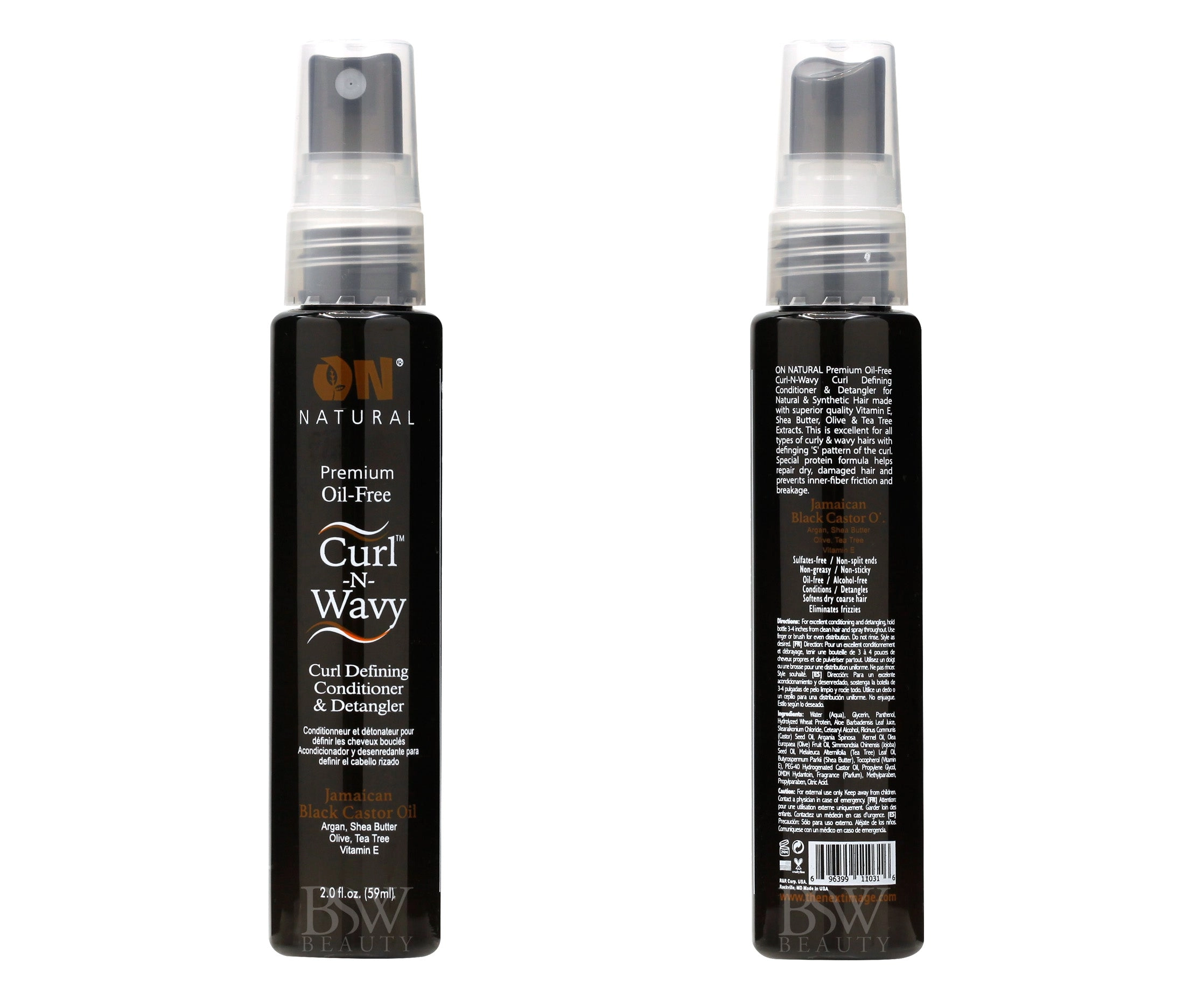 ON NATURAL CURL-N- WAVY CURL DEFINING CONDITIONER & DETANGLER 2oz