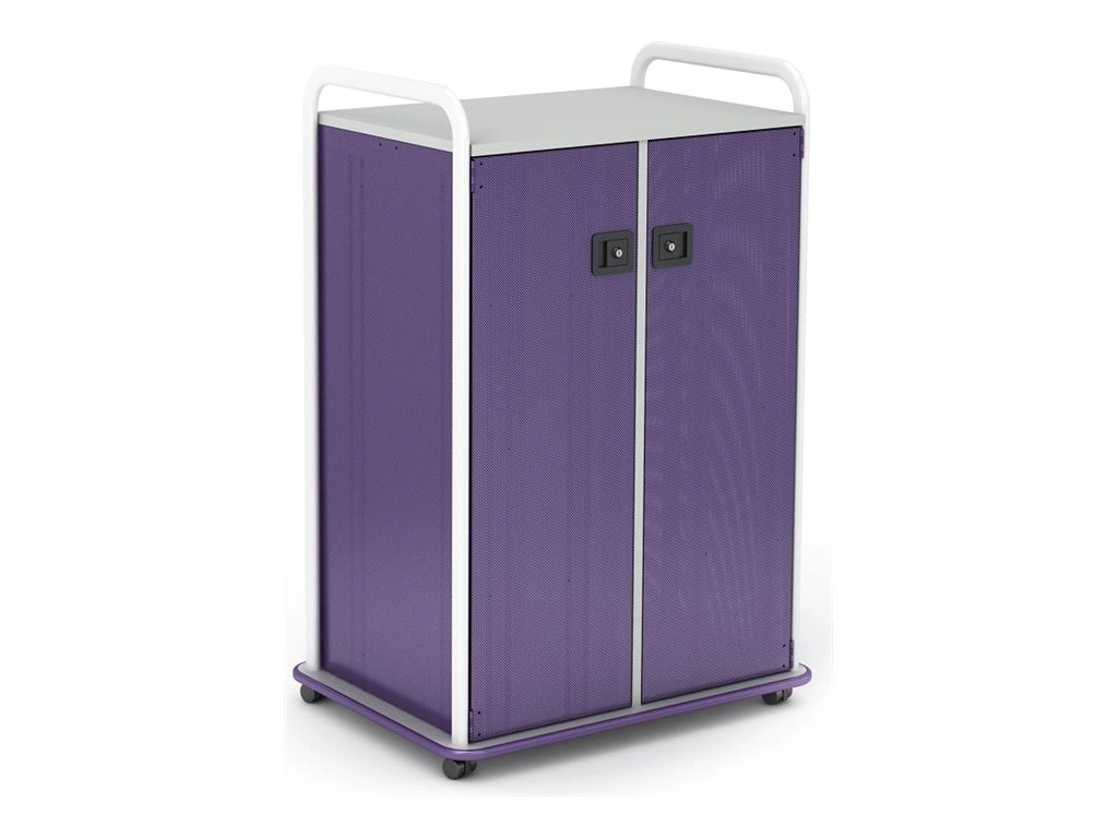 Paragon A&D Crossfit Storage - Trolley - 22 drawers - 2 doors - 16 gauge tubular steel, TFM - frost, orangesicle, wisdom CFD42WDTOTES17-918XZX