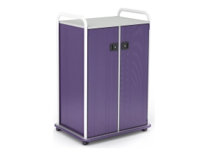 Paragon A&D Crossfit Storage - Trolley - 22 drawers - 2 doors - 16 gauge tubular steel, TFM - frost, orangesicle, wisdom CFD42WDTOTES17-918XZX