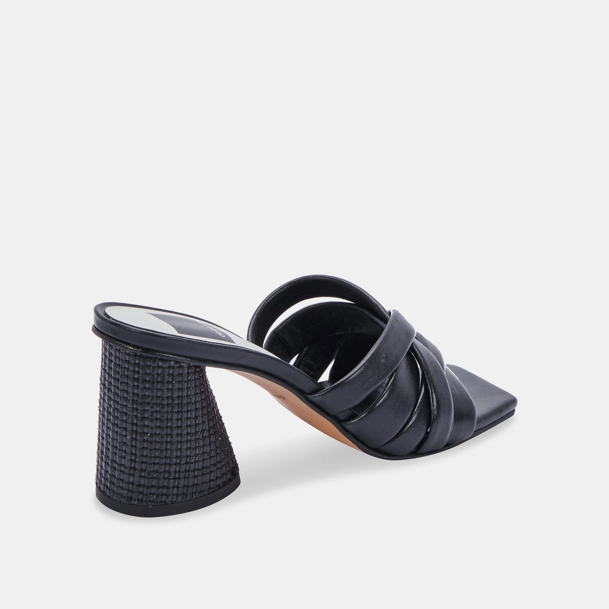 PAZLEE HEELS BLACK LEATHER