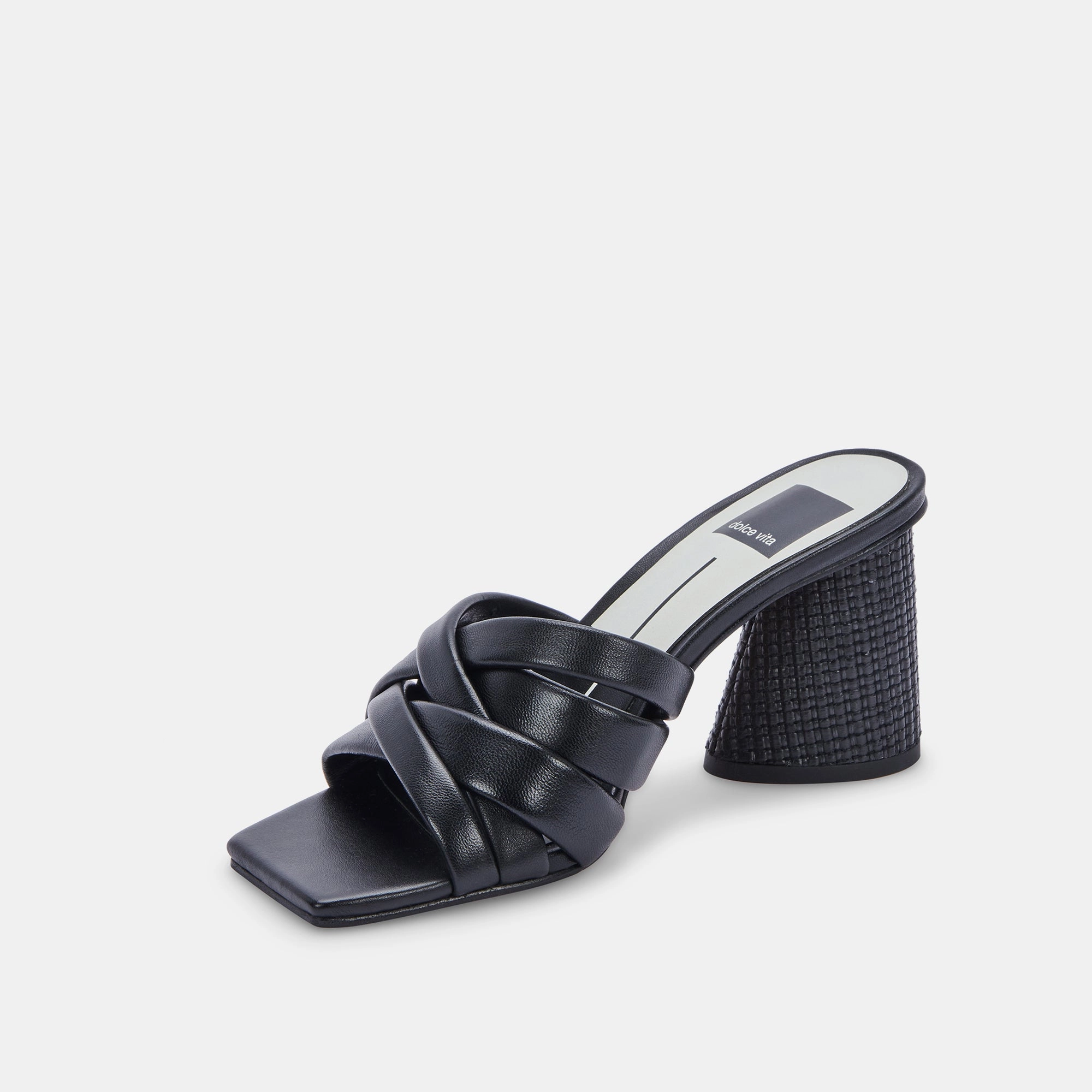 PAZLEE HEELS BLACK LEATHER