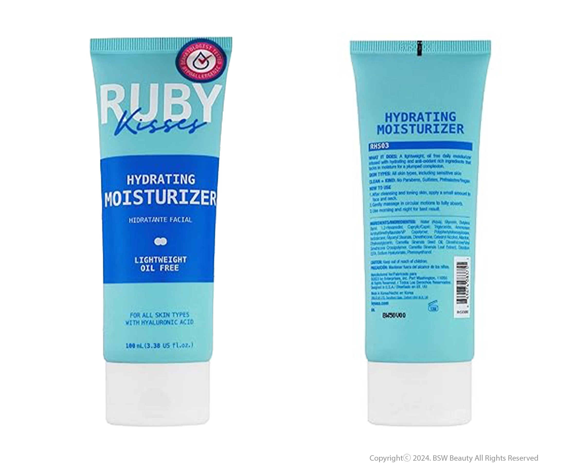 RUBY KISSES HYDRATING FACE MOISTURIZER 3.38oz