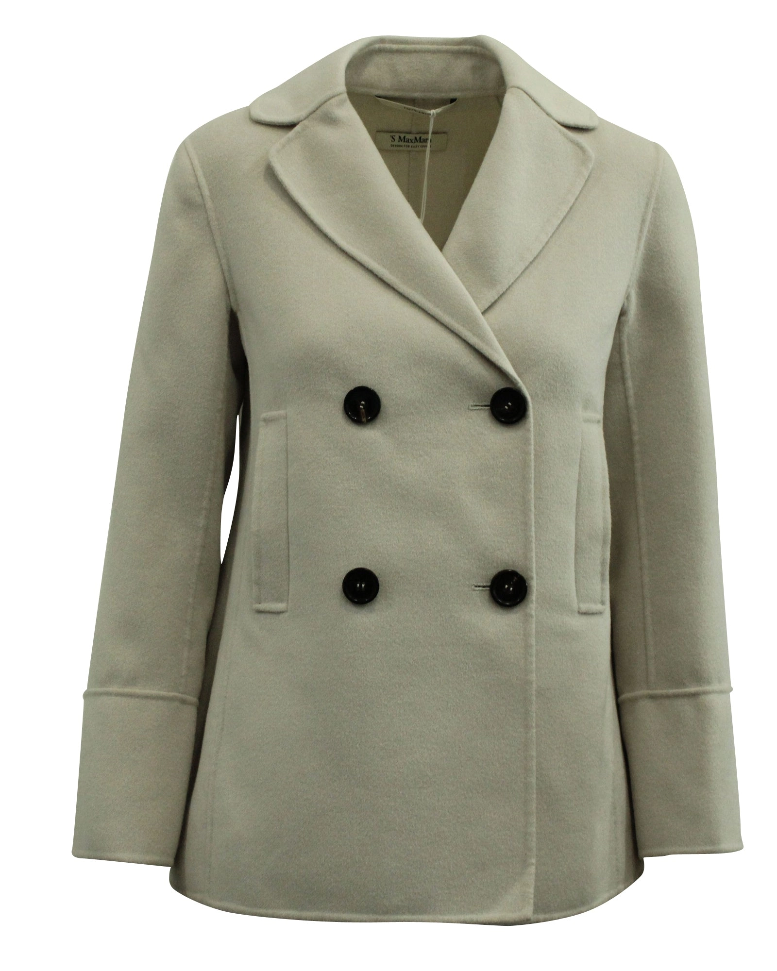 'S Max Mara Dea Jacket in White Wool