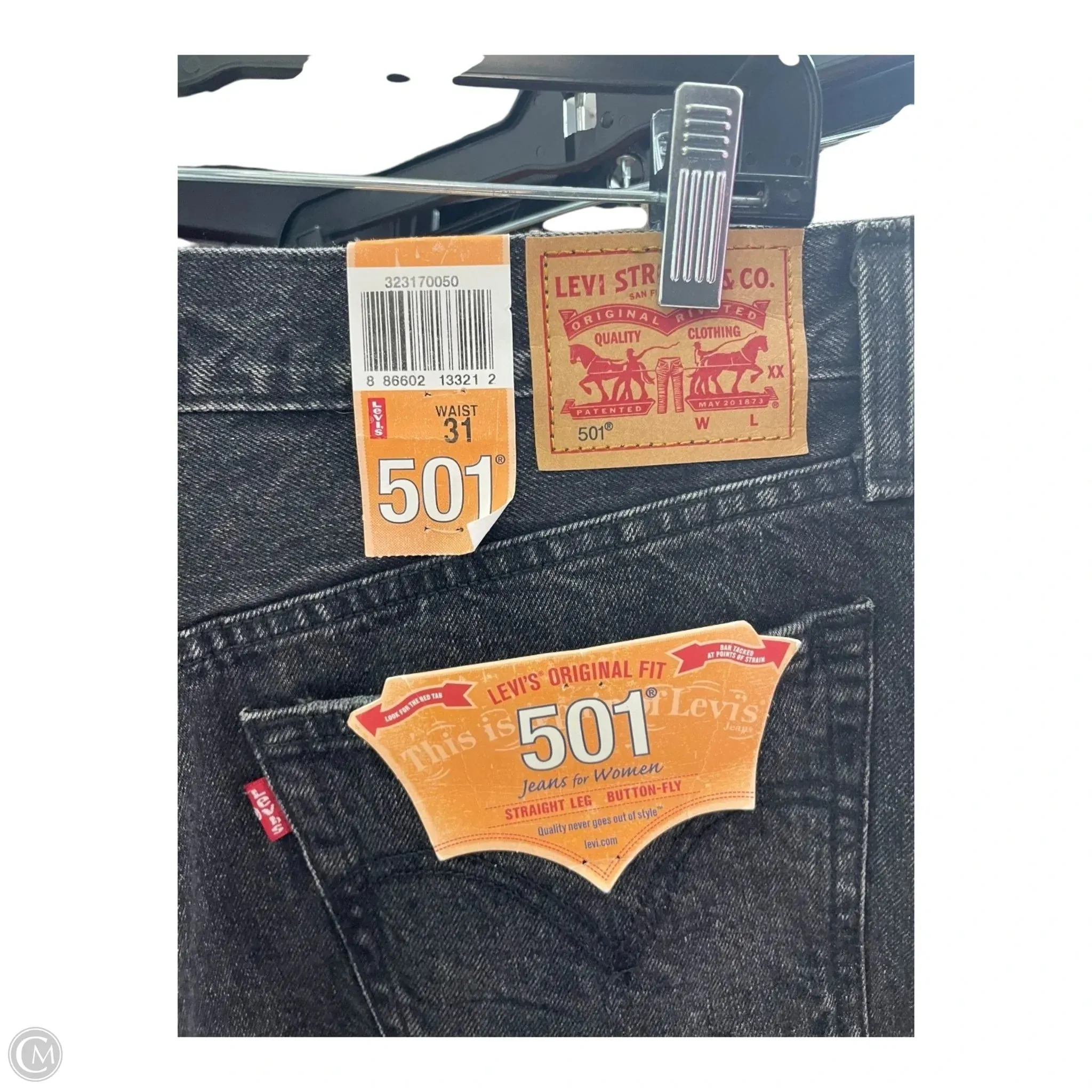 Shorts By Levis In Black, Size: 12