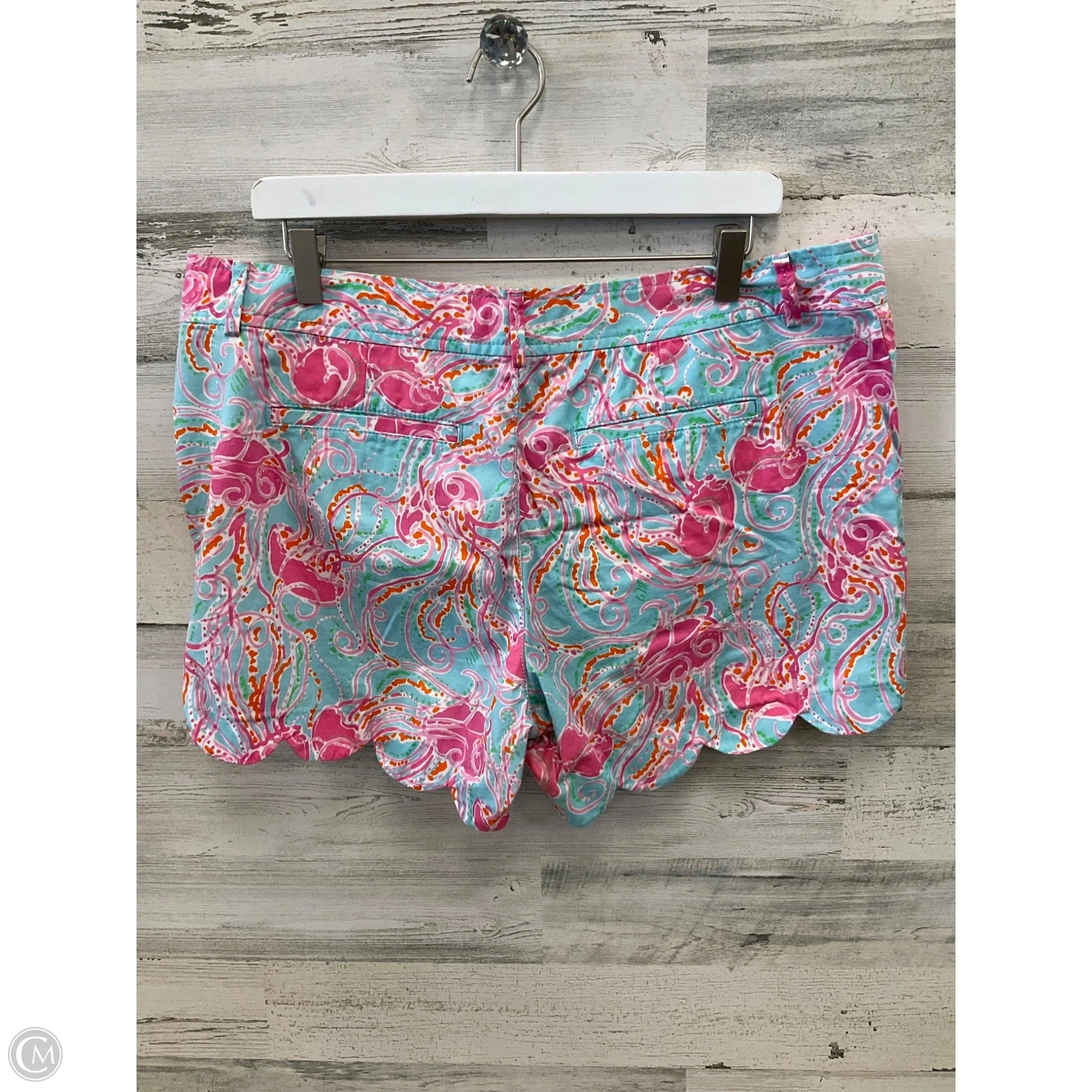 Shorts Designer By Lilly Pulitzer In Aqua, Size: 14