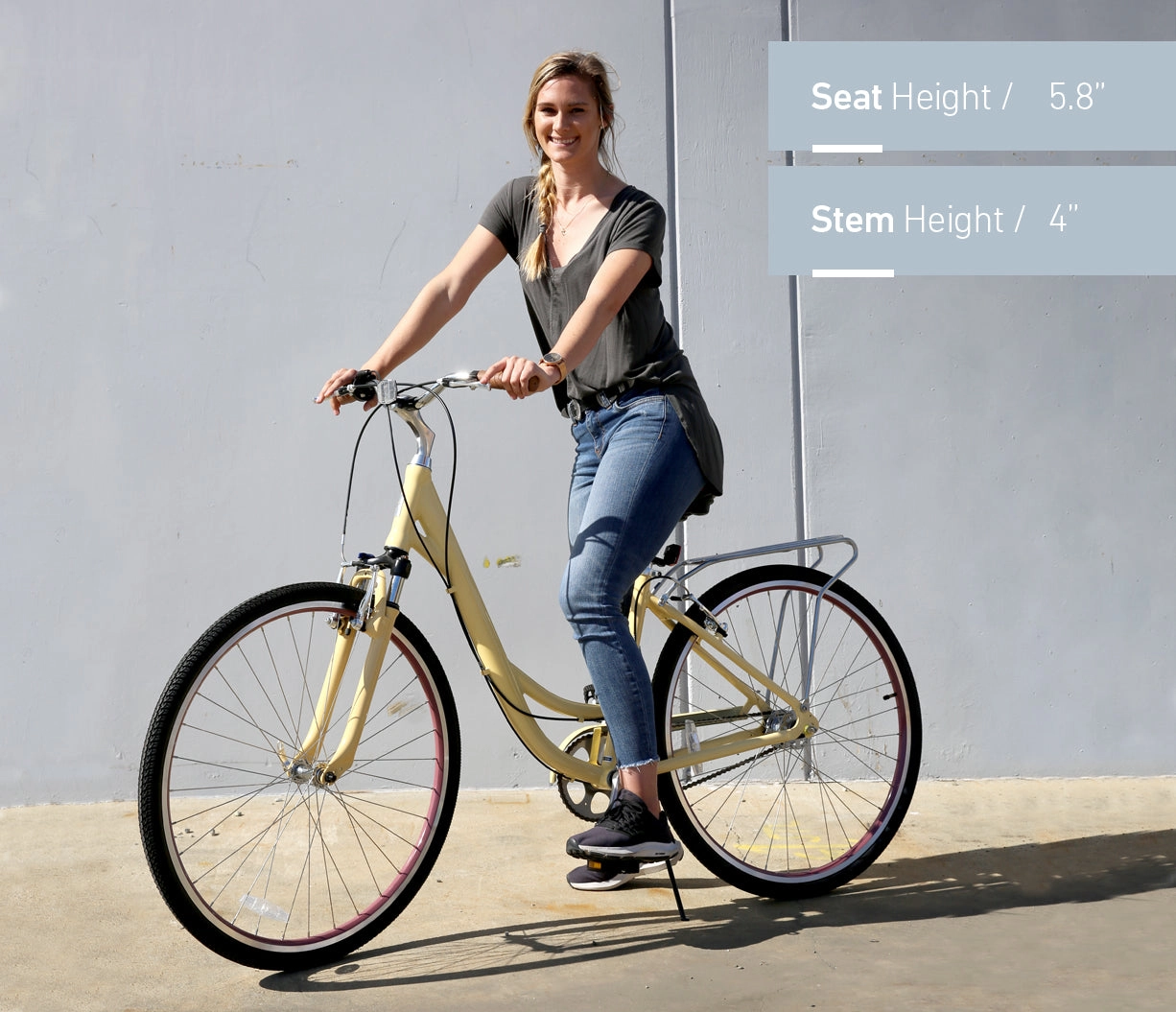 sixthreezero Body Ease Women's 3 Speed Step Through Comfort Bicycle