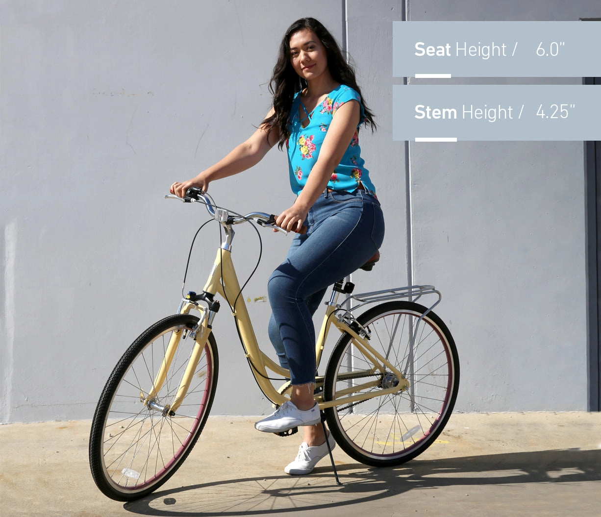sixthreezero Body Ease Women's 3 Speed Step Through Comfort Bicycle