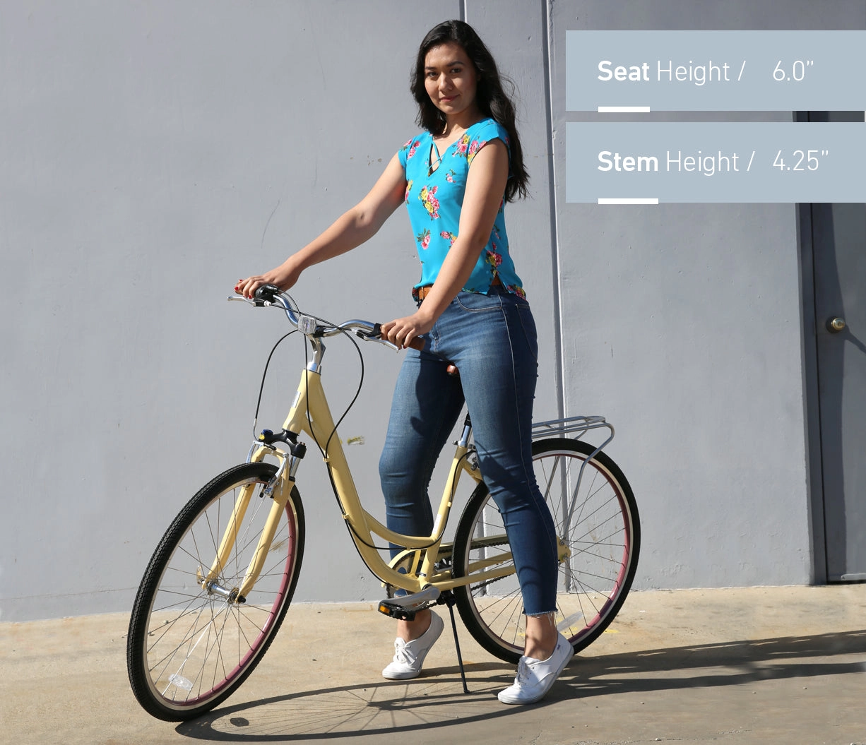 sixthreezero Body Ease Women's 3 Speed Step Through Comfort Bicycle