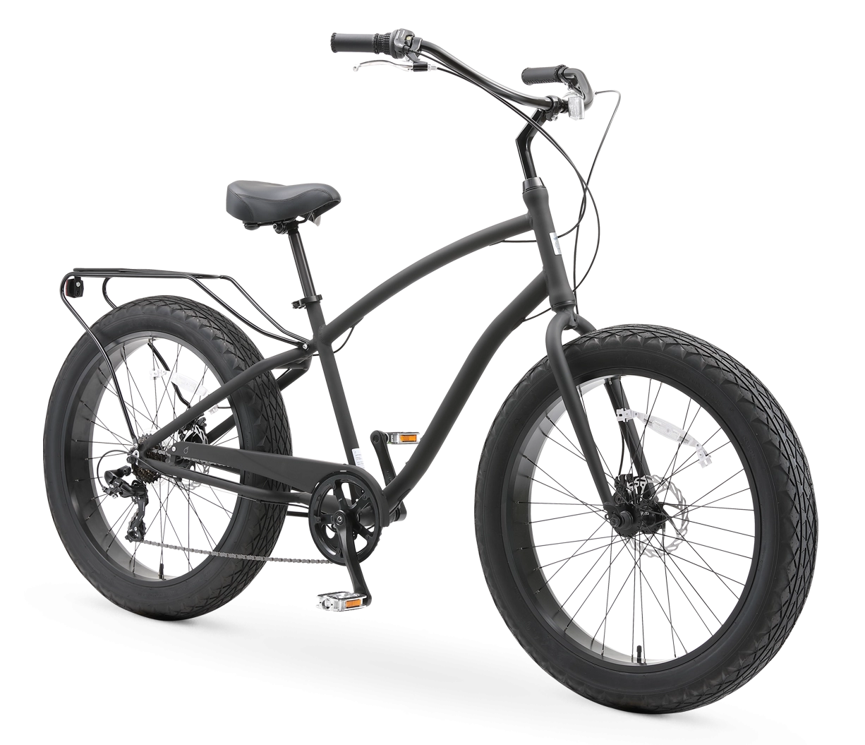 sixthreezero EVRYjourney Men's 26" FAT Tire 7-Speed Sport Hybrid Cruiser Bicycle