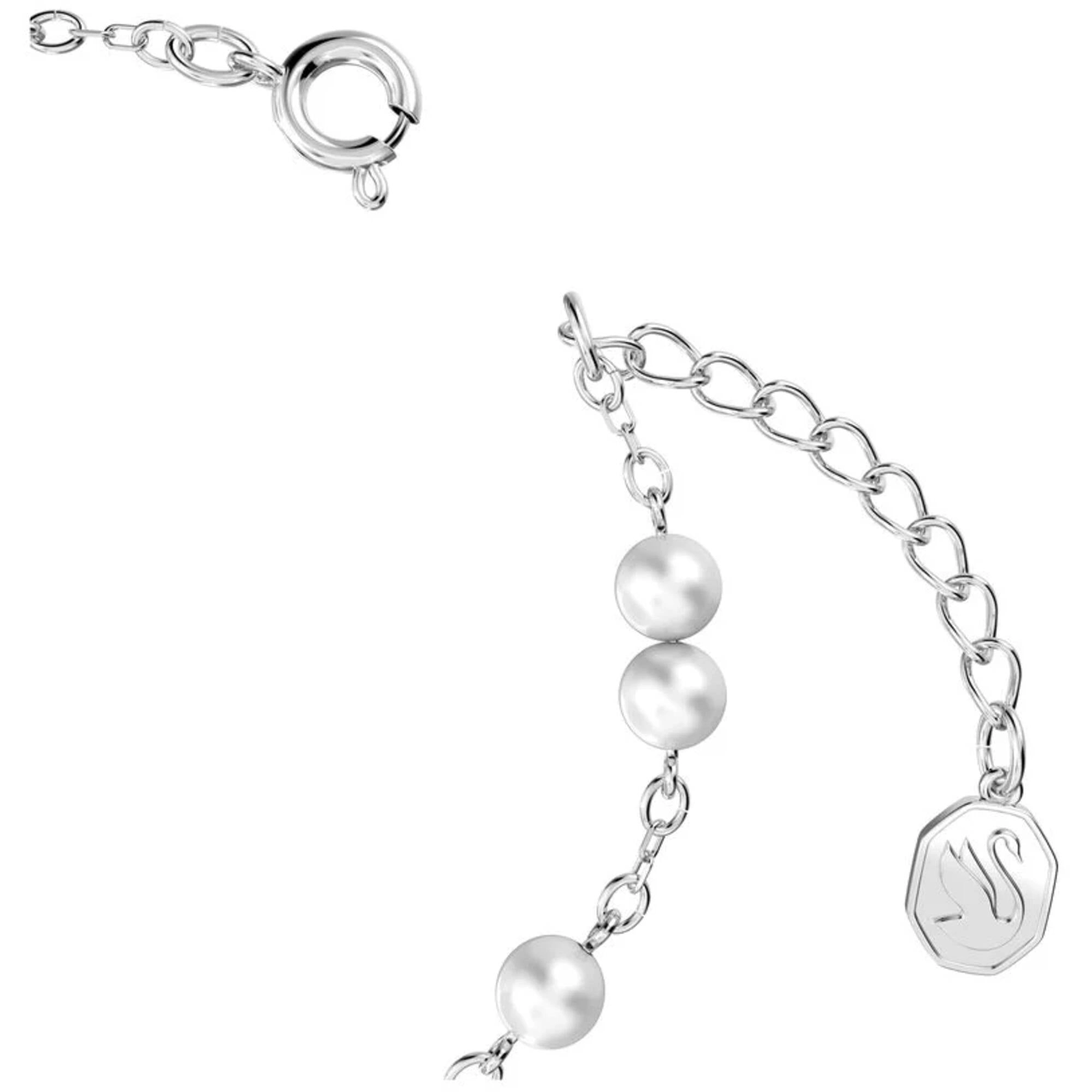 Swarovski Women's Bracelet - Stella Star White Rhodium Plated Spring Closure | 5645385
